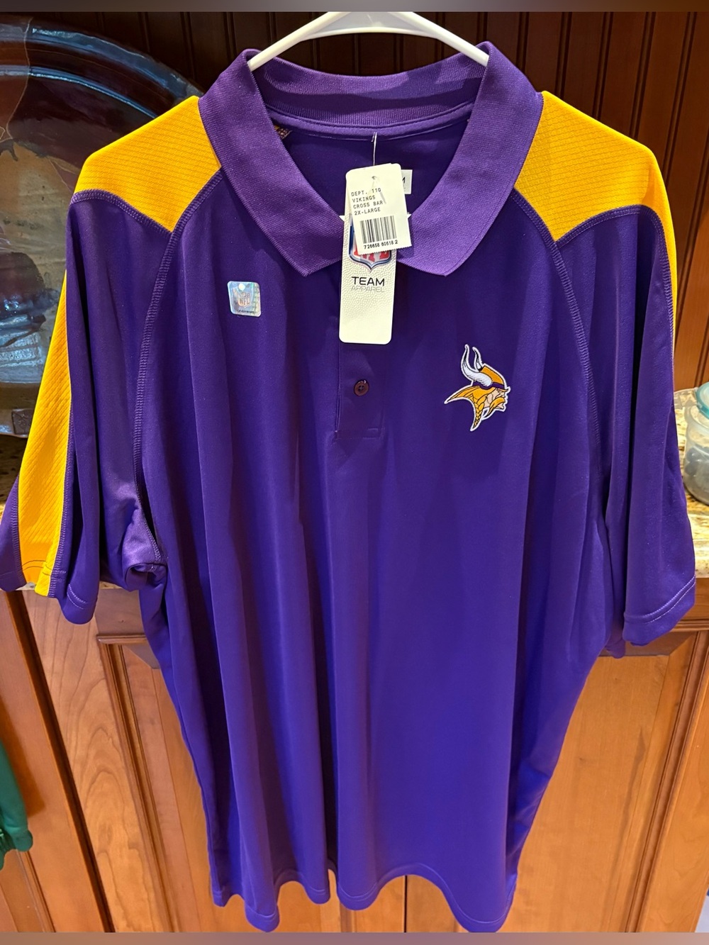 NEW Minnesota Vikings Polo.
Sharp Purple with embroidered logo. with tags. 2XL - Picture 4 of 7